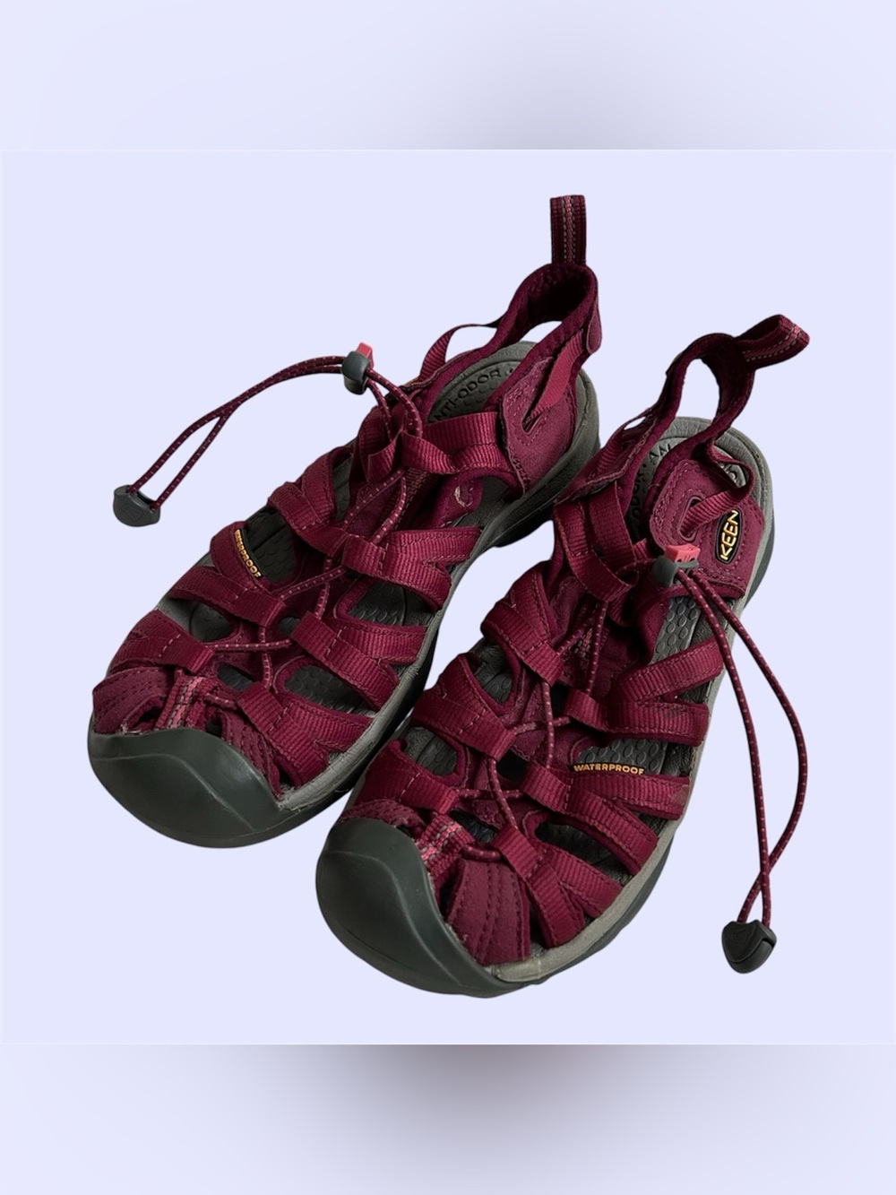 KEEN Women's Burgundy Waterproof Hiking Sandals Size 7